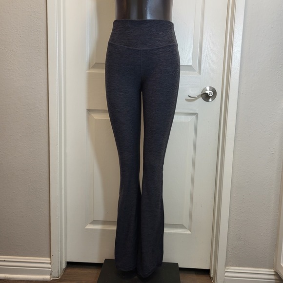 Fabletics Pants - Fabletics‎ Heatherflex High Waisted Flare Leggings Dark Heather Gray Size Small